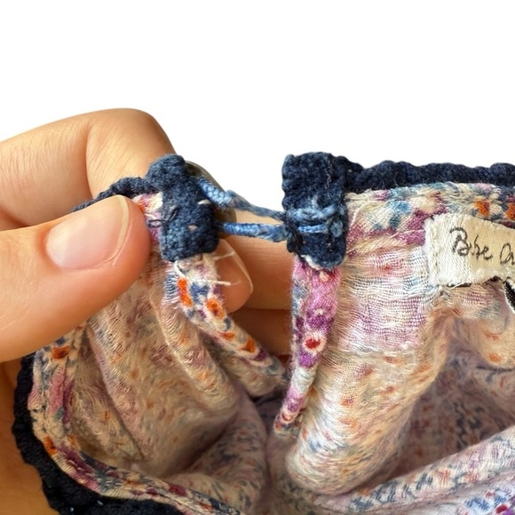 Bebe Organic Nostalgia Short Sleeve Julia Dress Girls 5 Purple Floral Print - Picture 9 of 11